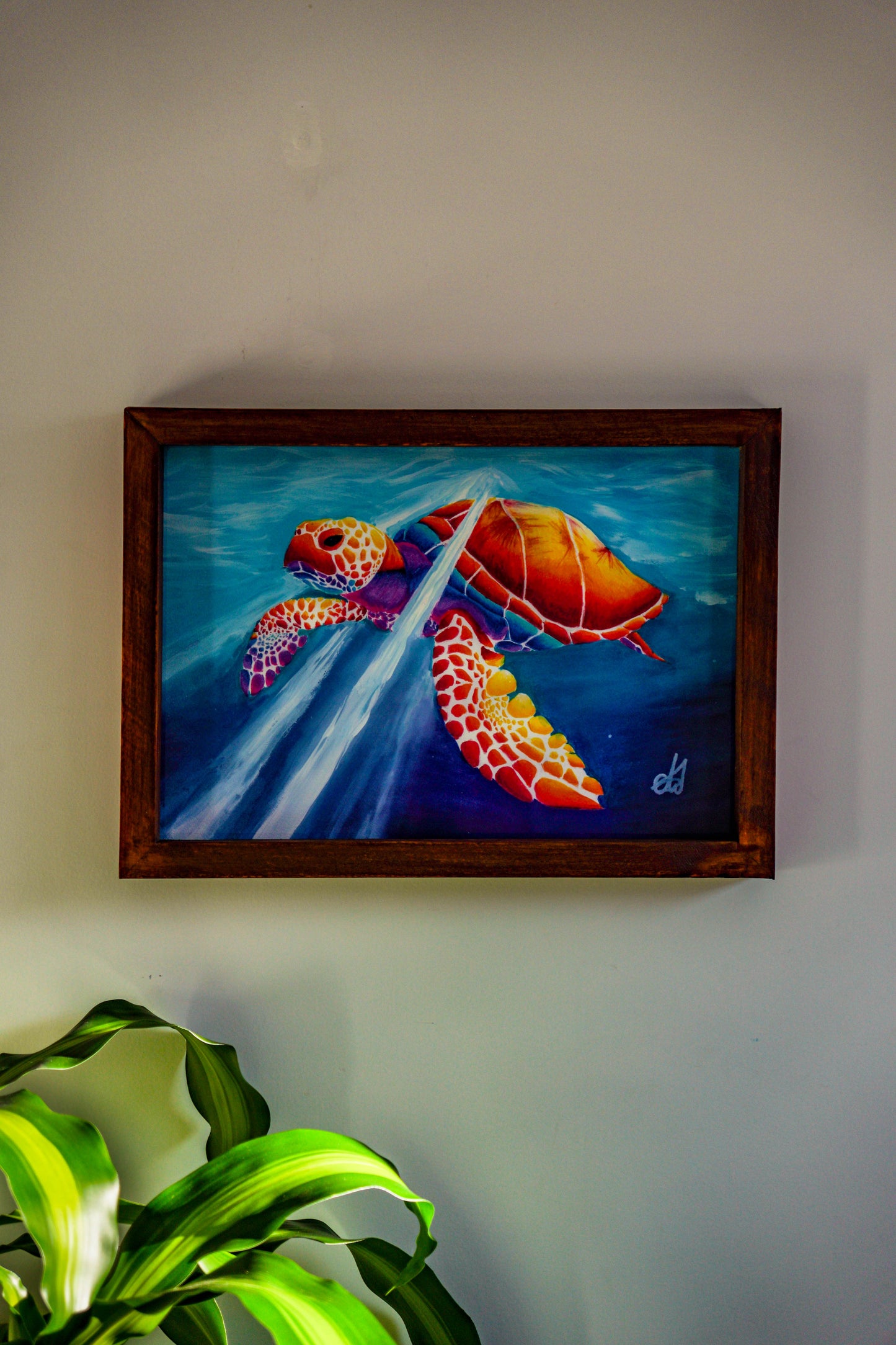 Rainbow Turtle Art print