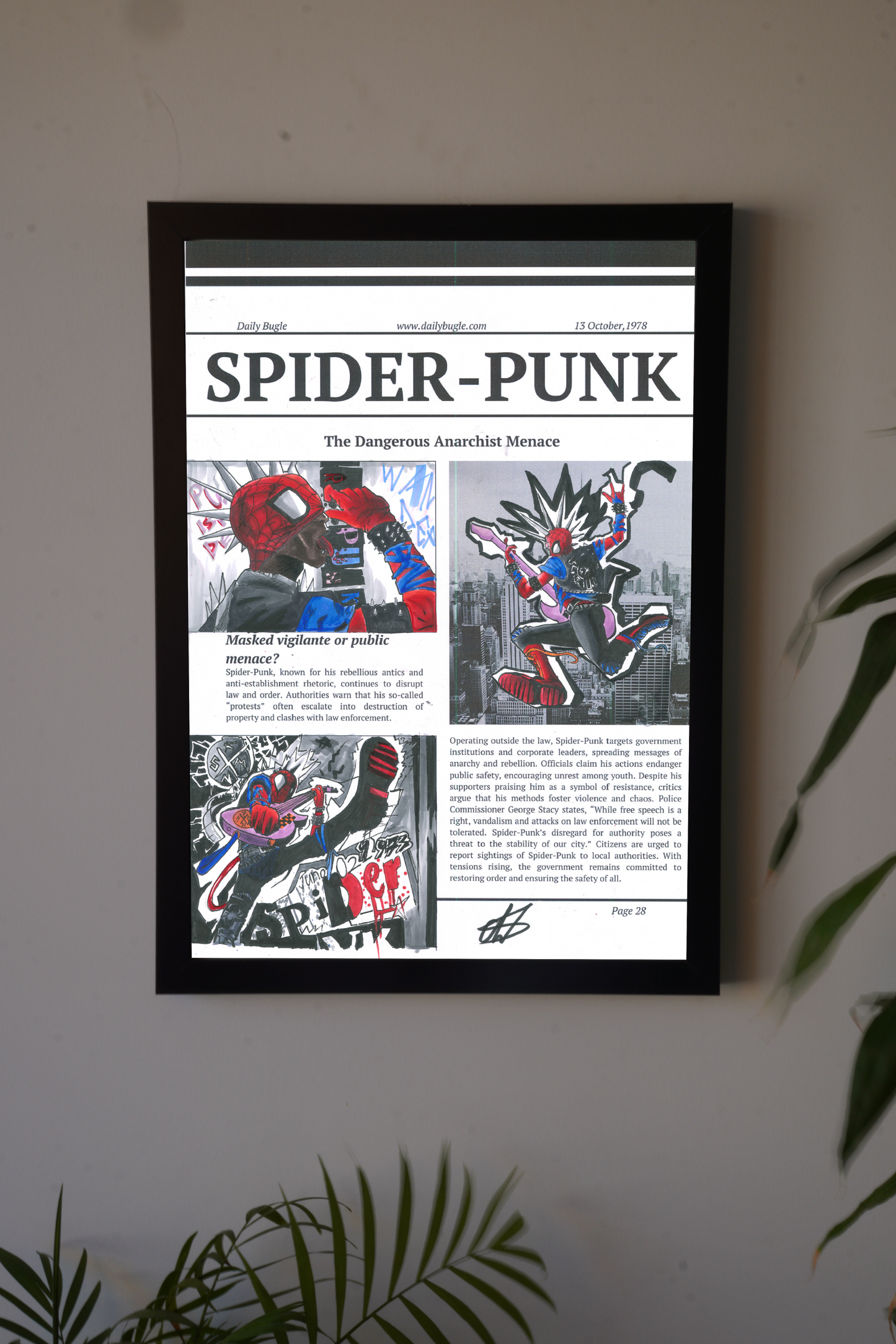 Spiderpunk Art print