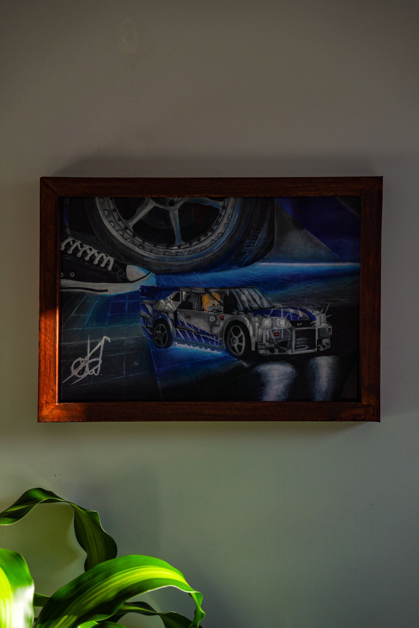 Nissan skyline(Brian; 2 Fast 2 Furious)Art print
