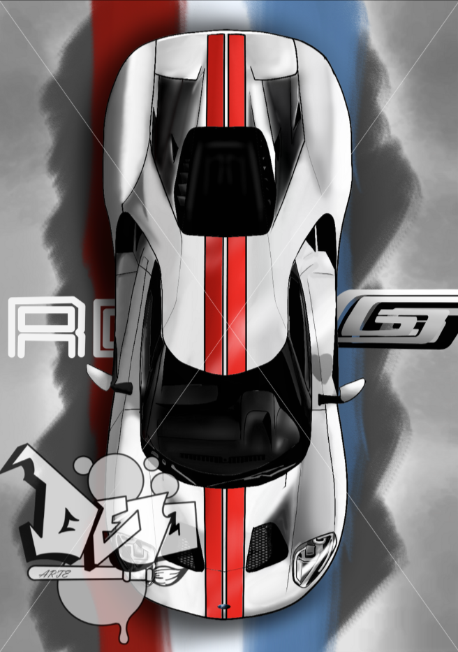 Ford GT Collection of 3 Art print