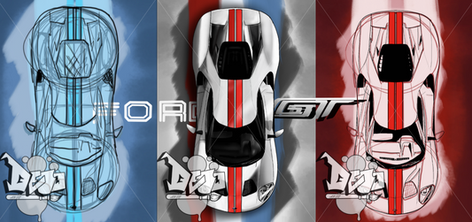 Ford GT Collection of 3 Art print