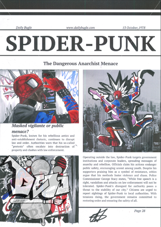 Spiderpunk Art print