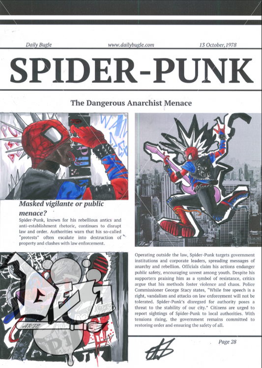Spiderpunk Art print
