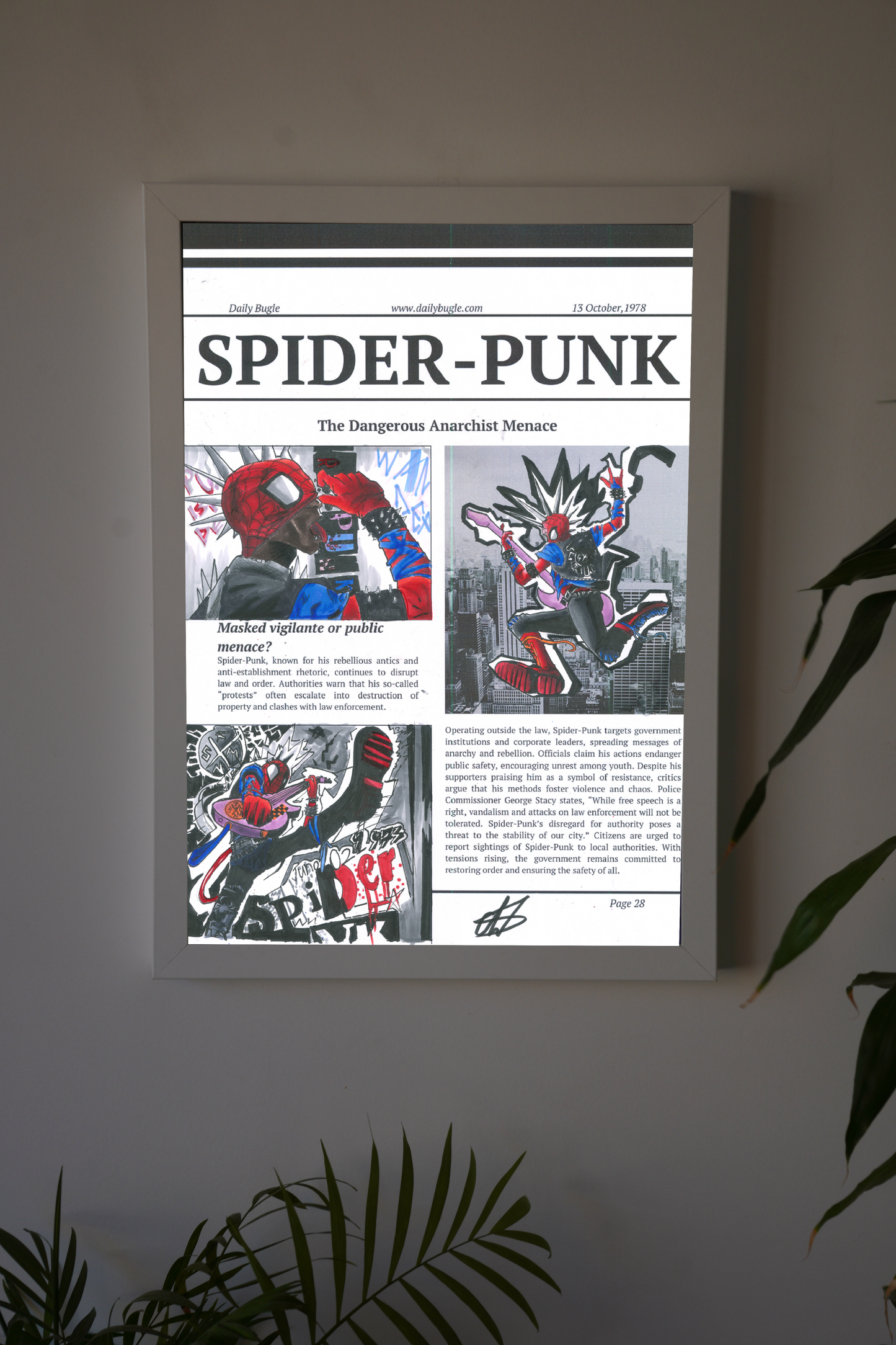 Spiderpunk Art print