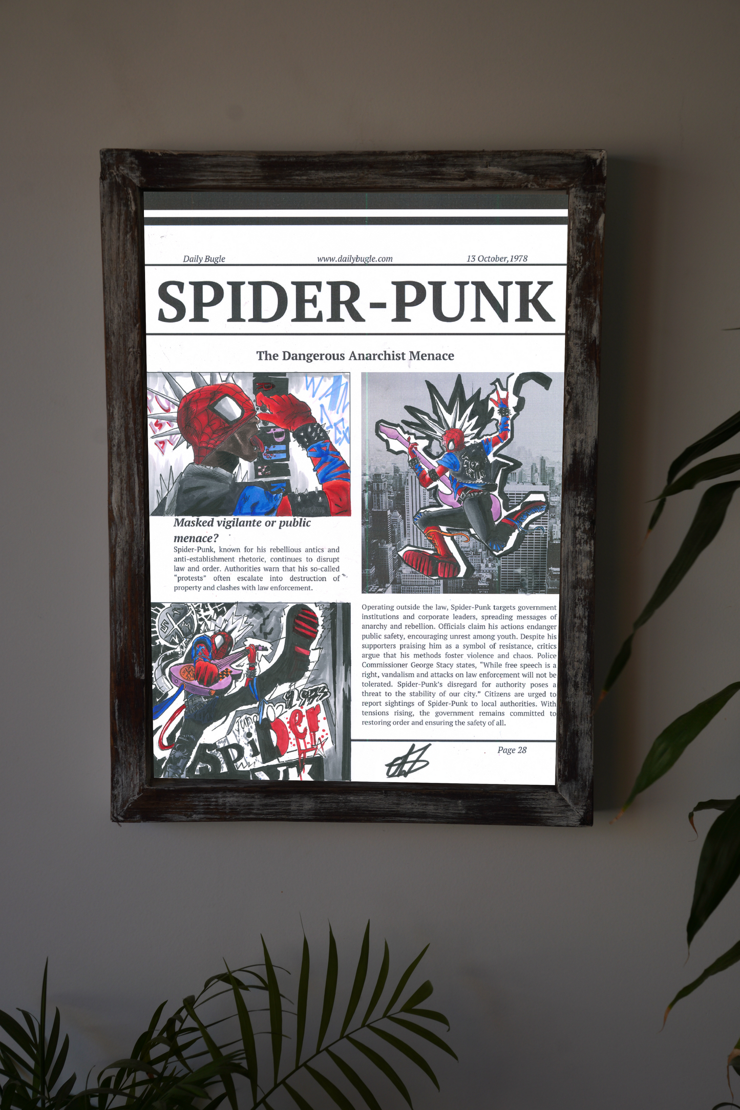 Spiderpunk Art print