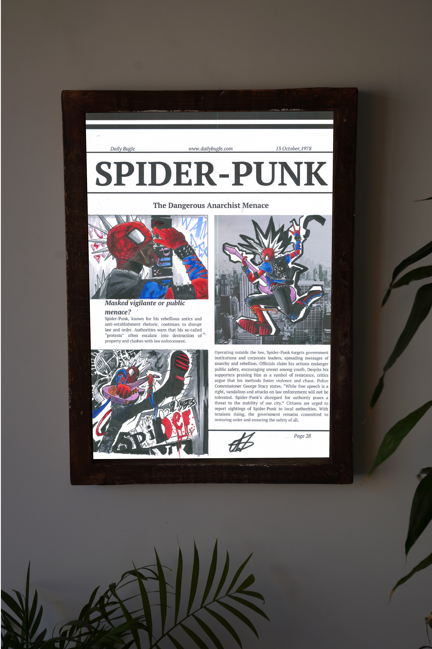 Spiderpunk Art print
